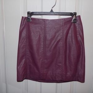 Free People Pleather Skirt